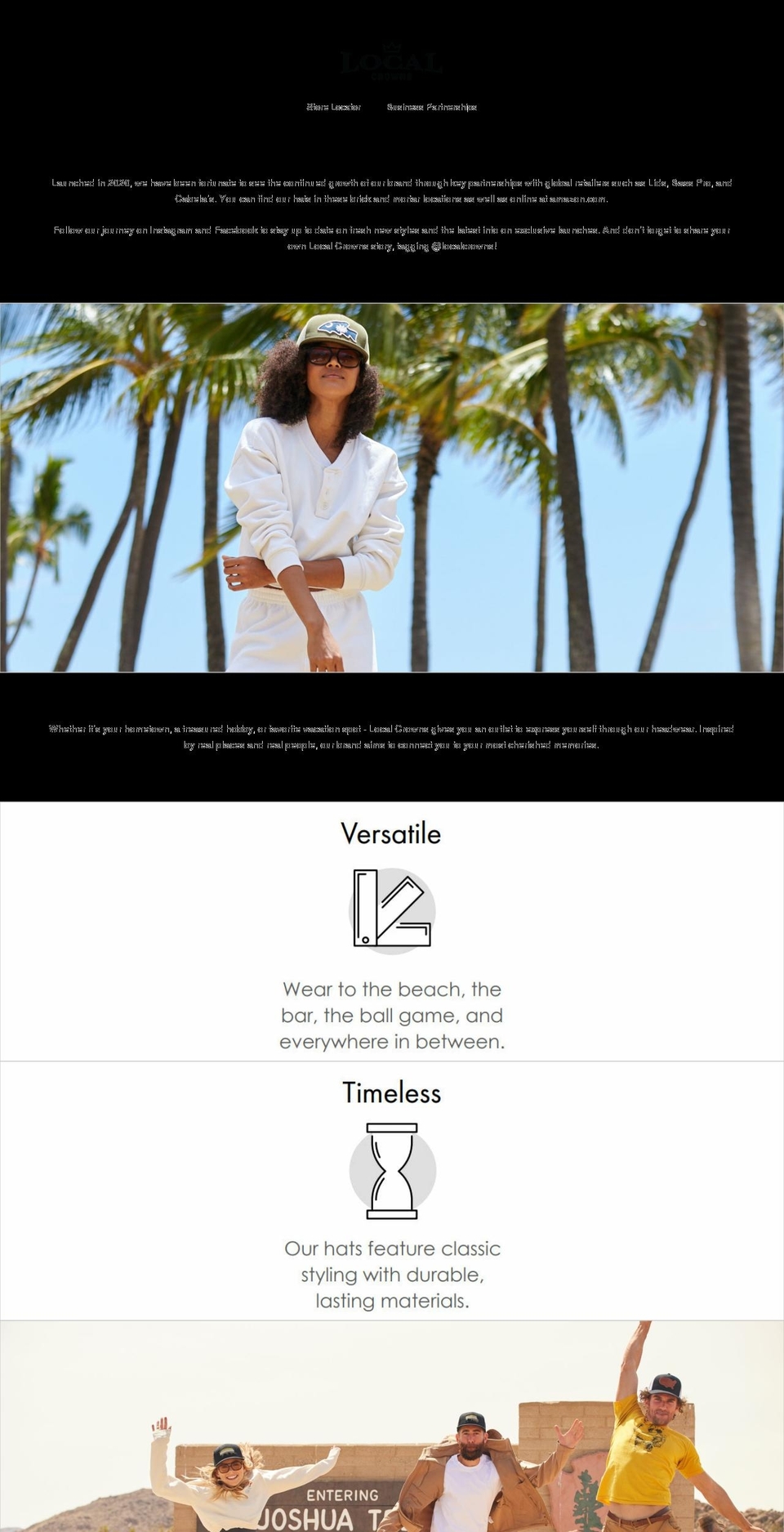 localcrowns.com shopify website screenshot