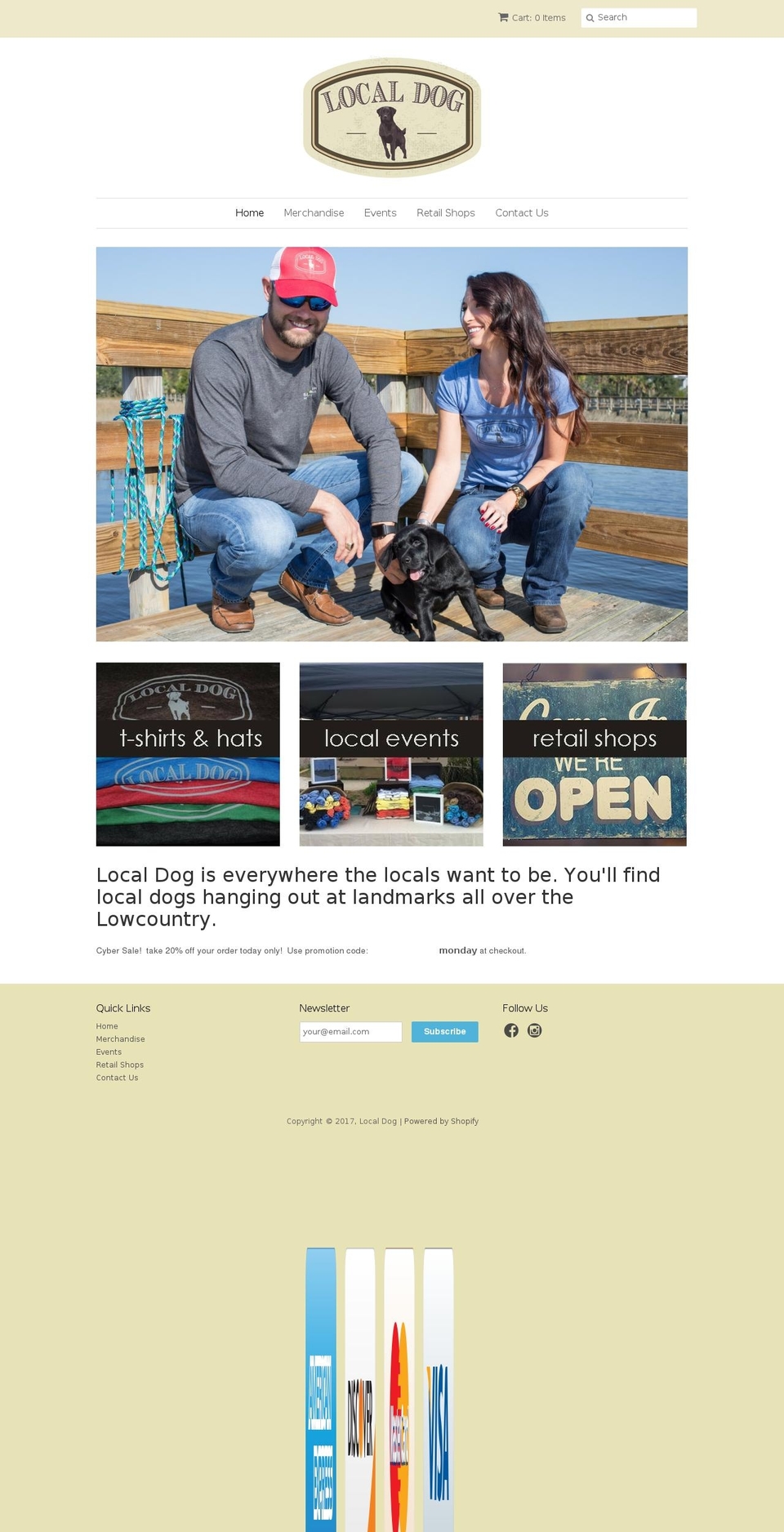localdogtees.com shopify website screenshot