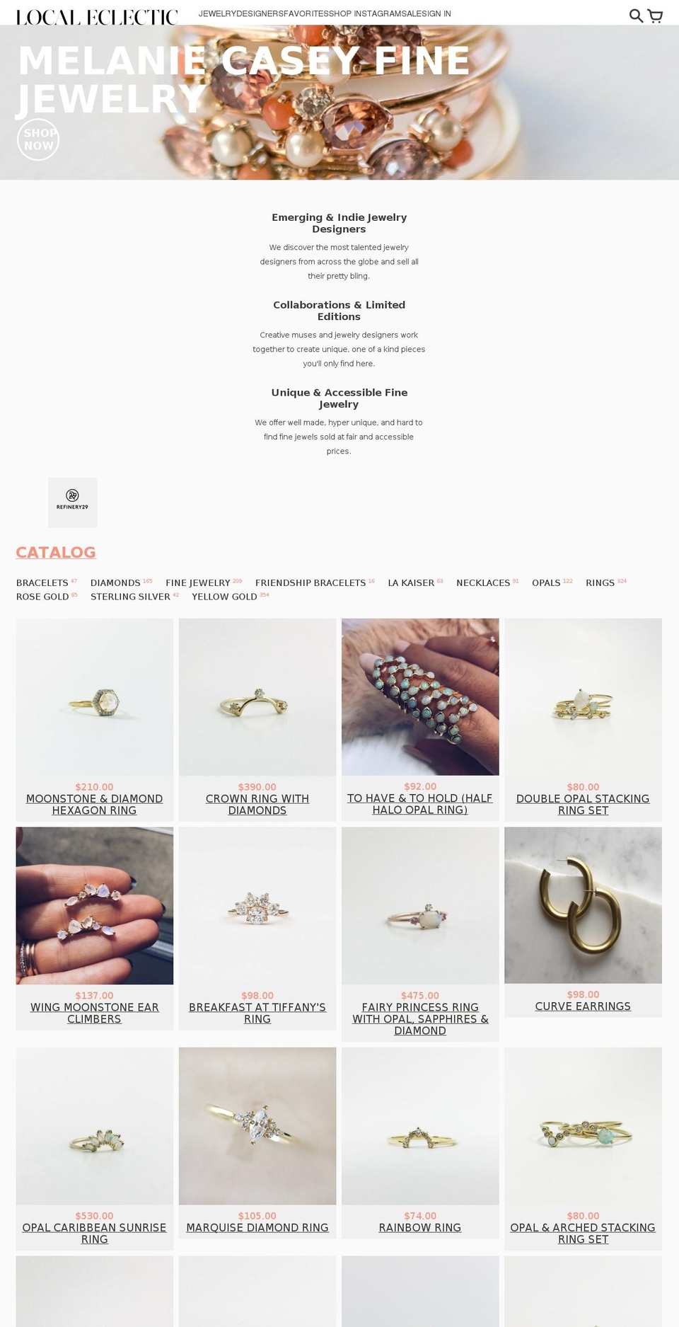 localelectic.com shopify website screenshot