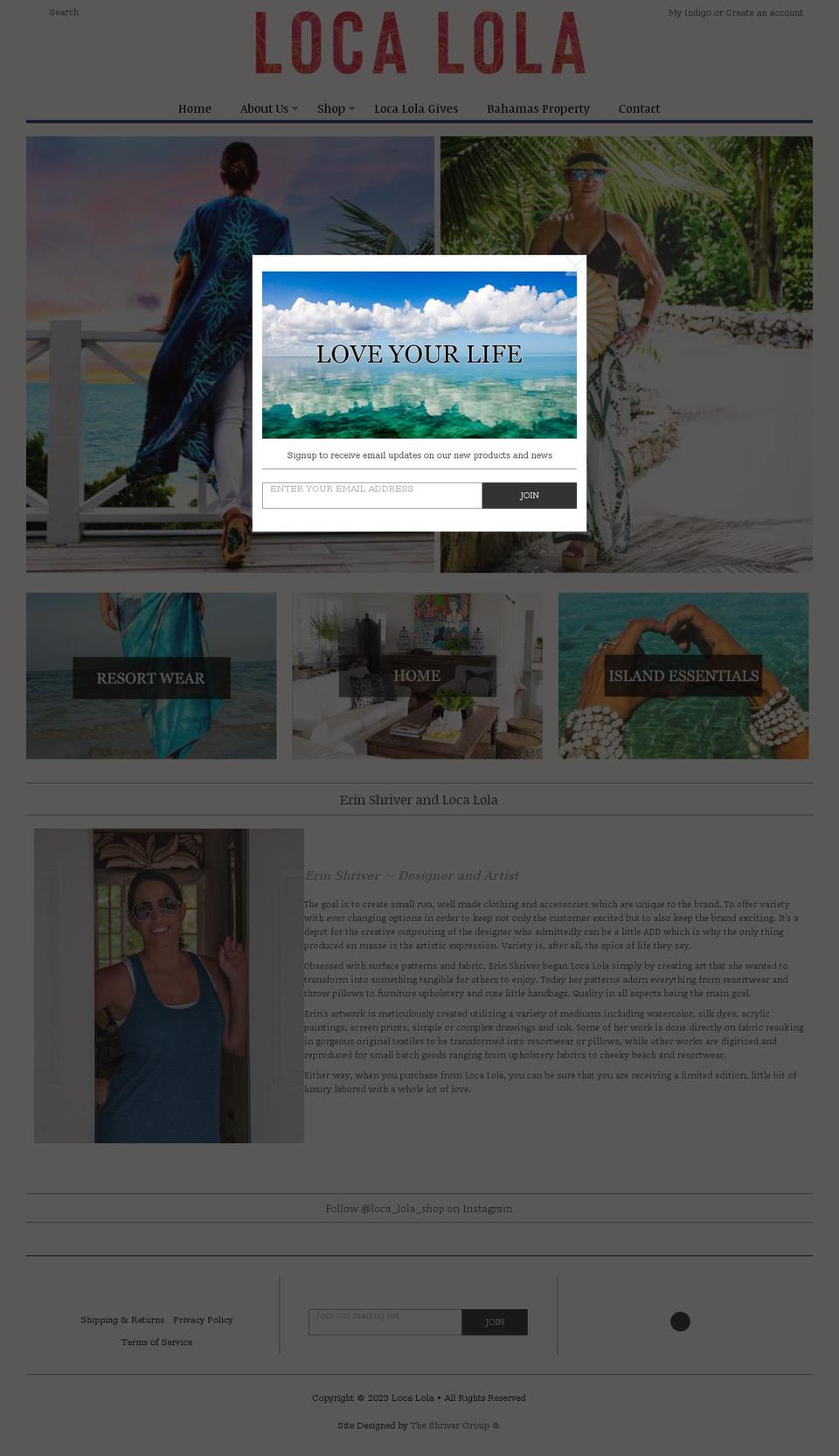 localolashop.com shopify website screenshot
