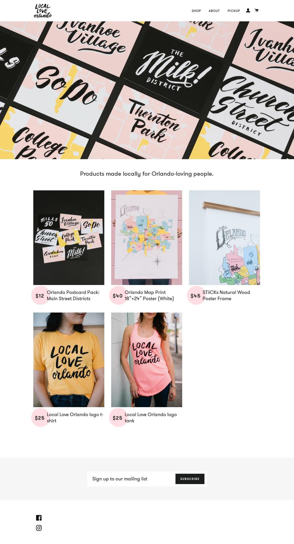 localoveorlando.com shopify website screenshot