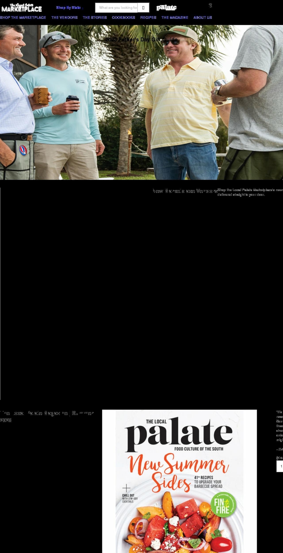 localpalatemarketplace.com shopify website screenshot