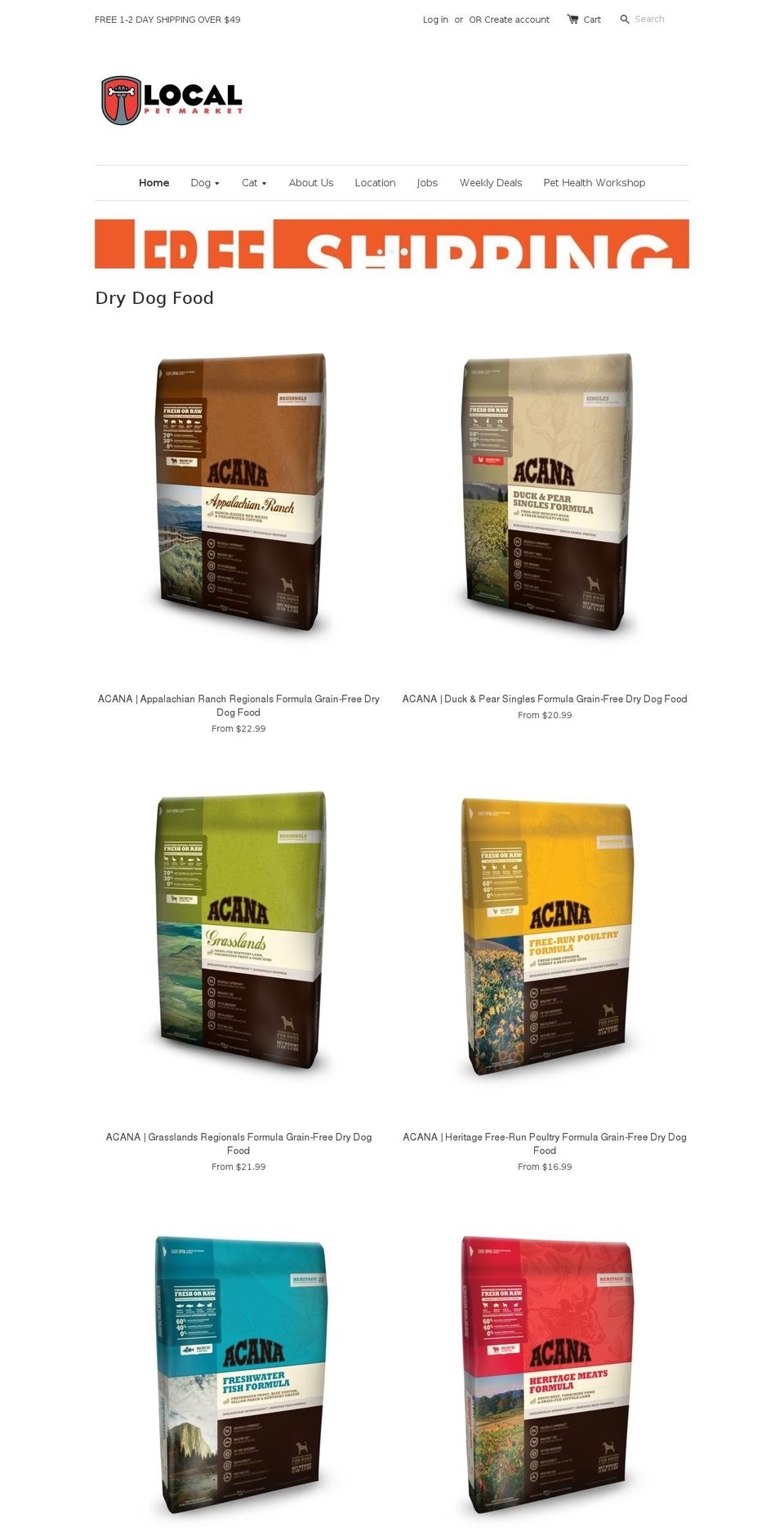 localpetmarket.com shopify website screenshot