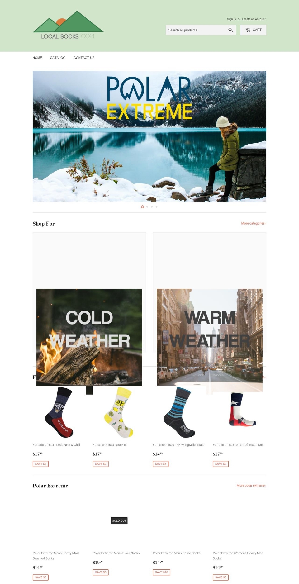 localsocks.com — Shopify storefront screenshot