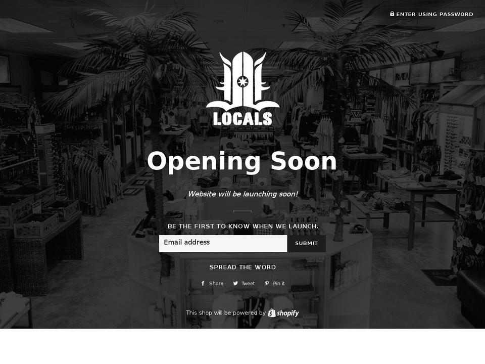 Local Shopify theme site example localssurfshop.com