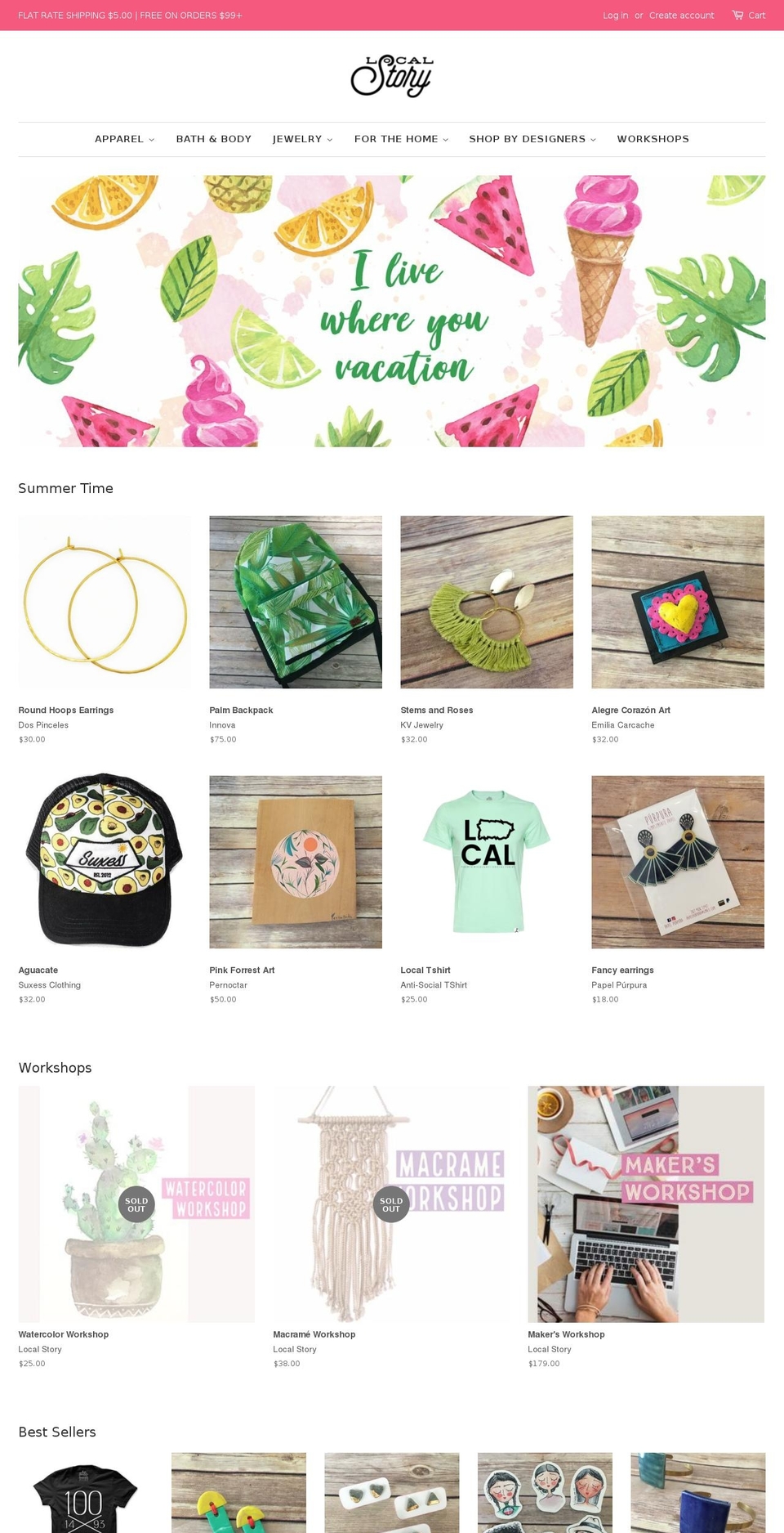 localstorypr.com shopify website screenshot