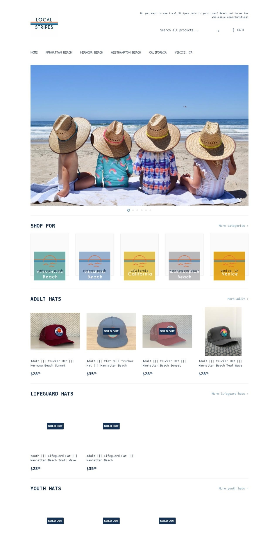 localstripes.com shopify website screenshot