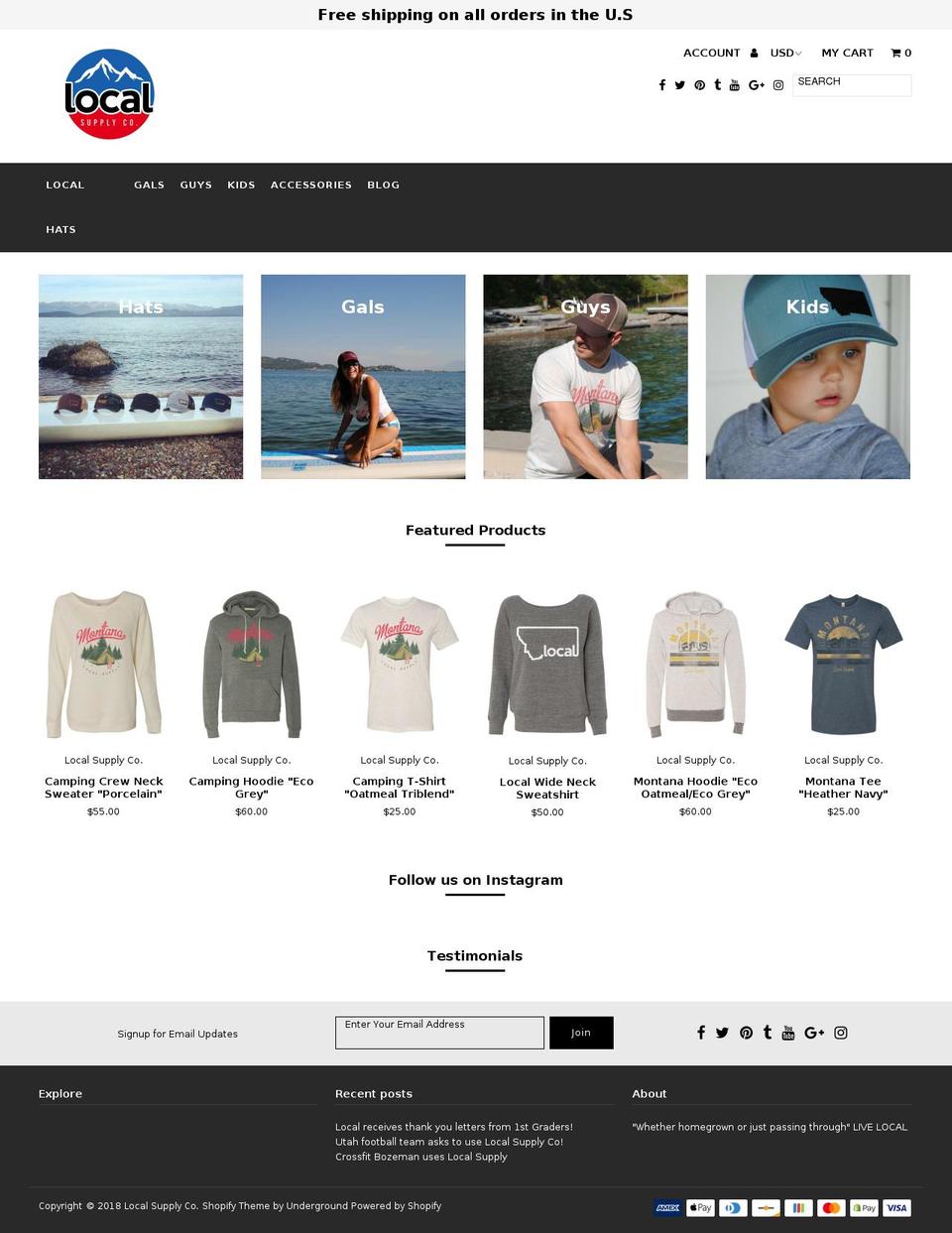 localsupplyco16.com — Shopify storefront screenshot
