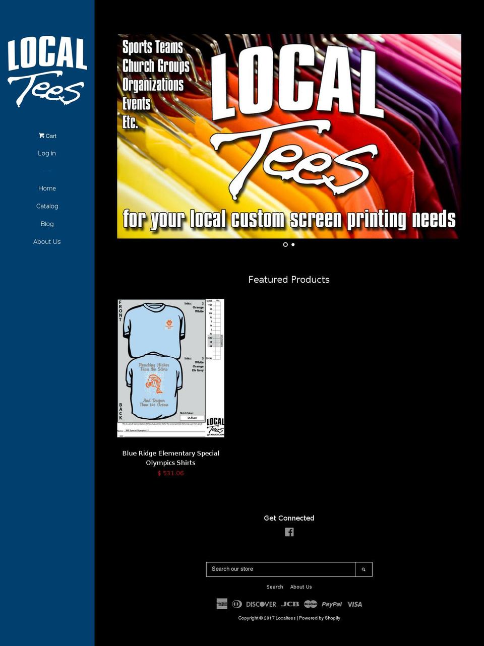 localtees1.com shopify website screenshot