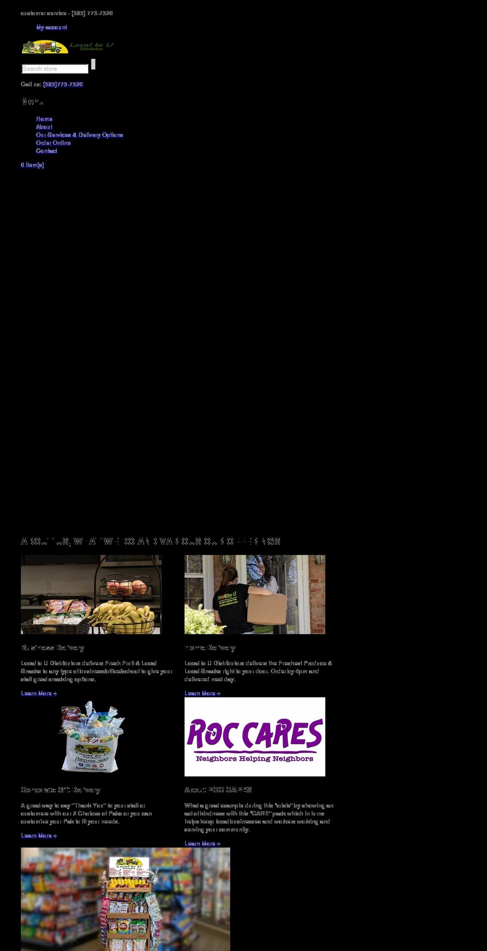 localtoudist.com shopify website screenshot