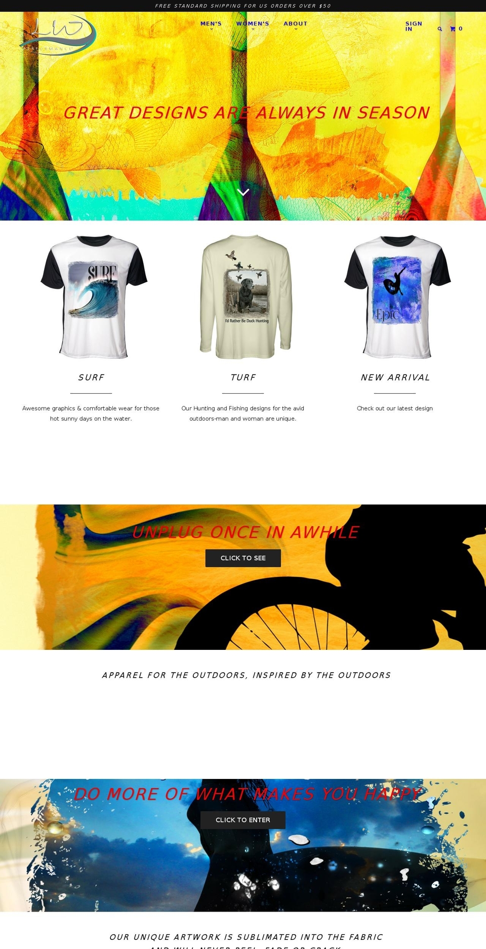 localwatersapparel.com shopify website screenshot