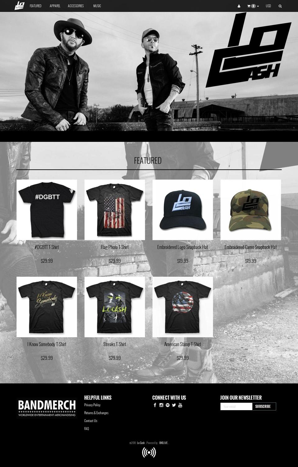 locashmerchandise.com — Shopify storefront screenshot