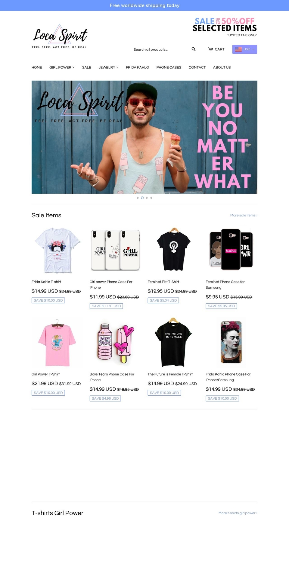 locaspirit.com — Shopify storefront screenshot