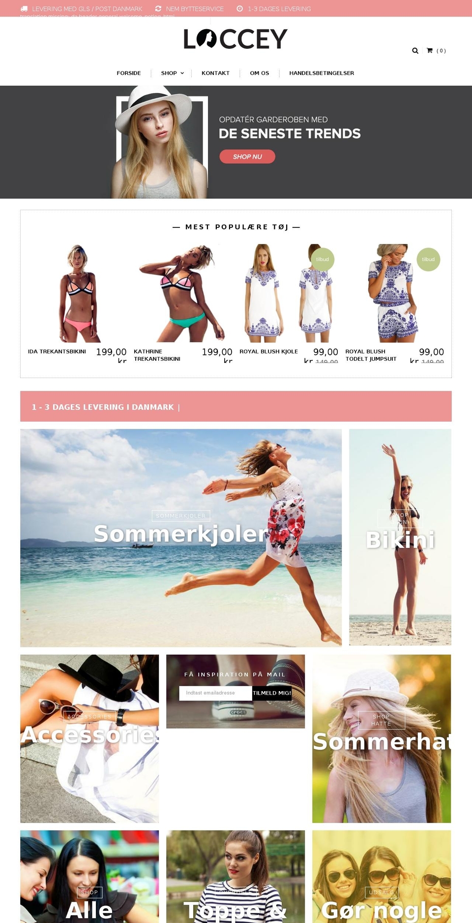loccey.com — Shopify storefront screenshot
