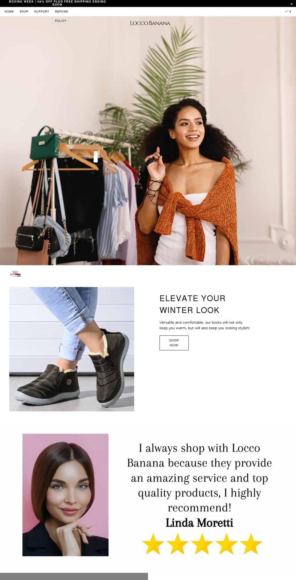 loccobanana.com shopify website screenshot