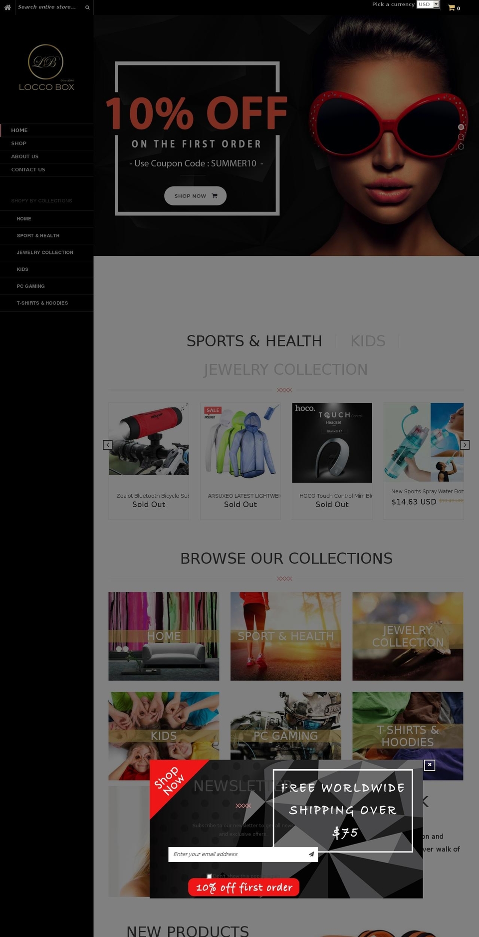 loccobox.com shopify website screenshot
