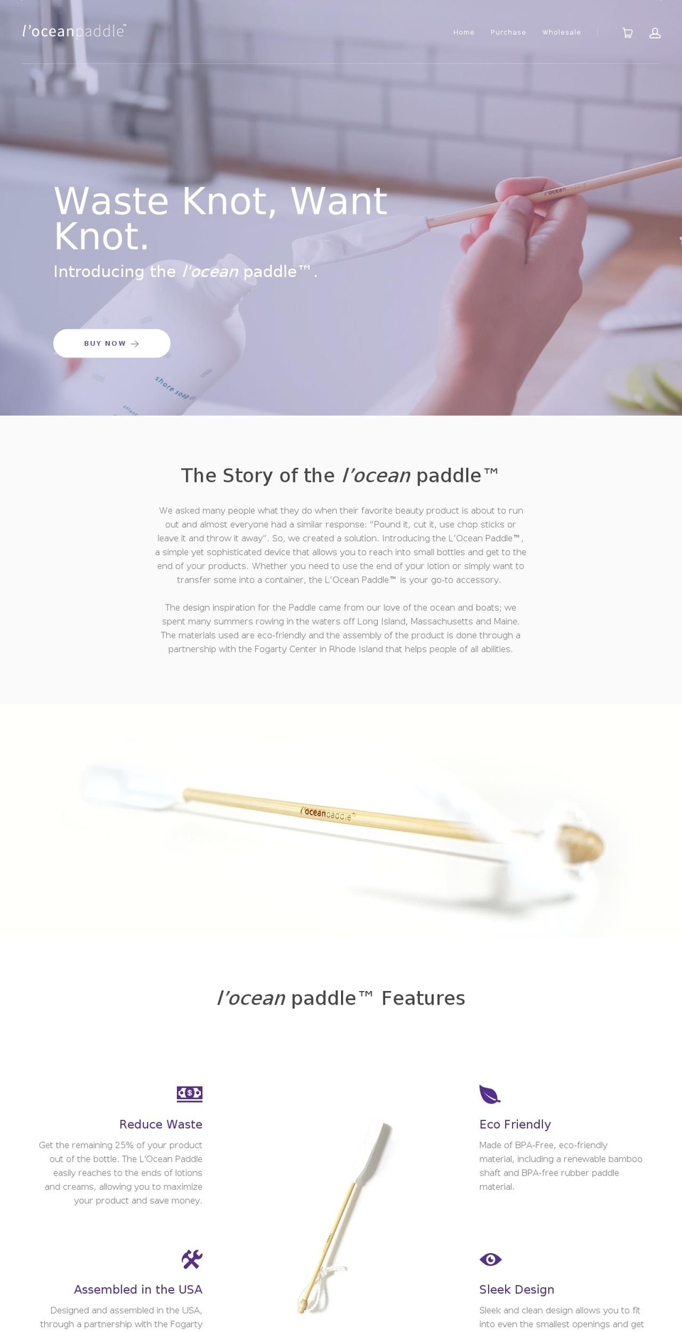 loceanpaddle.com shopify website screenshot