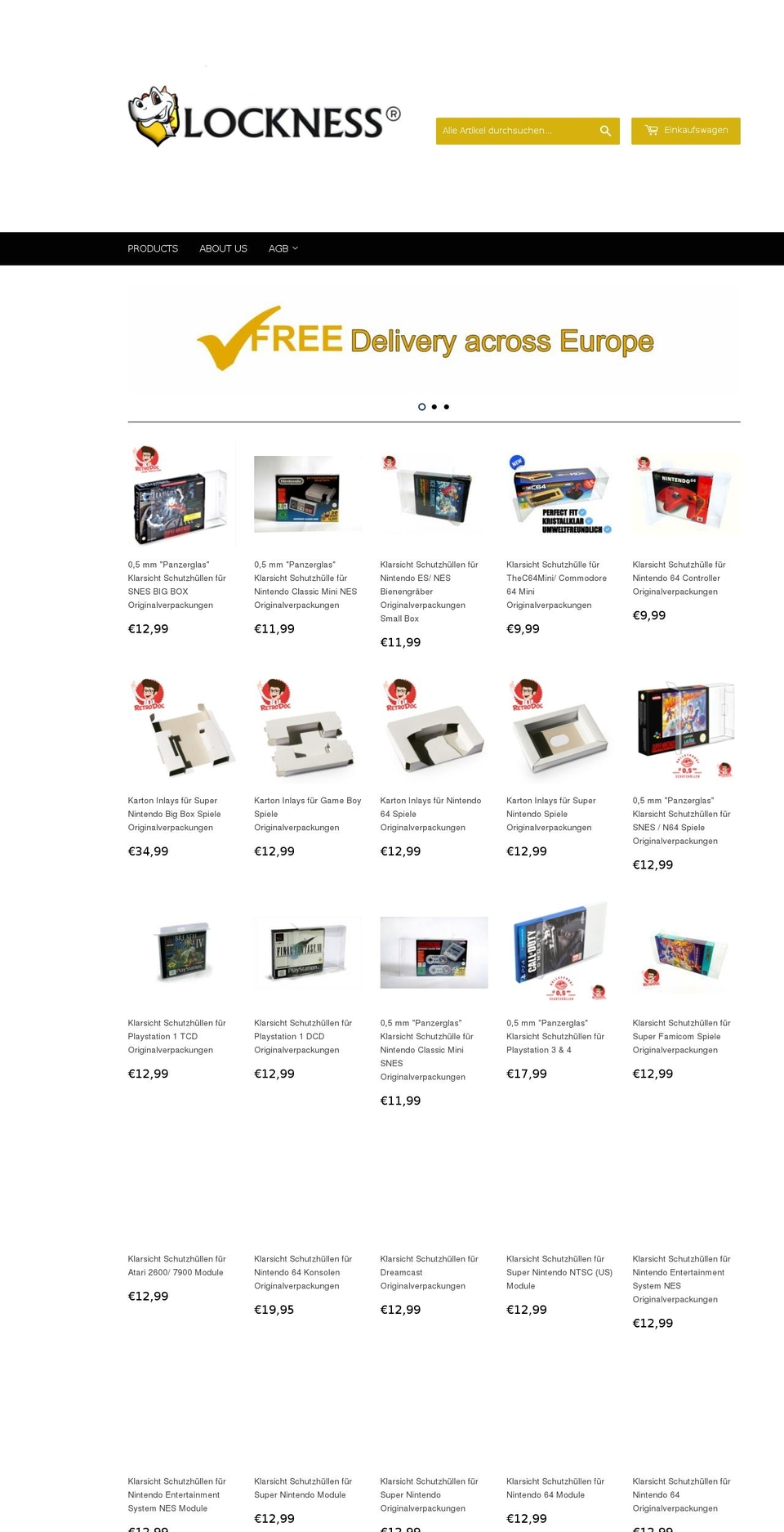 lock-ness.com shopify website screenshot