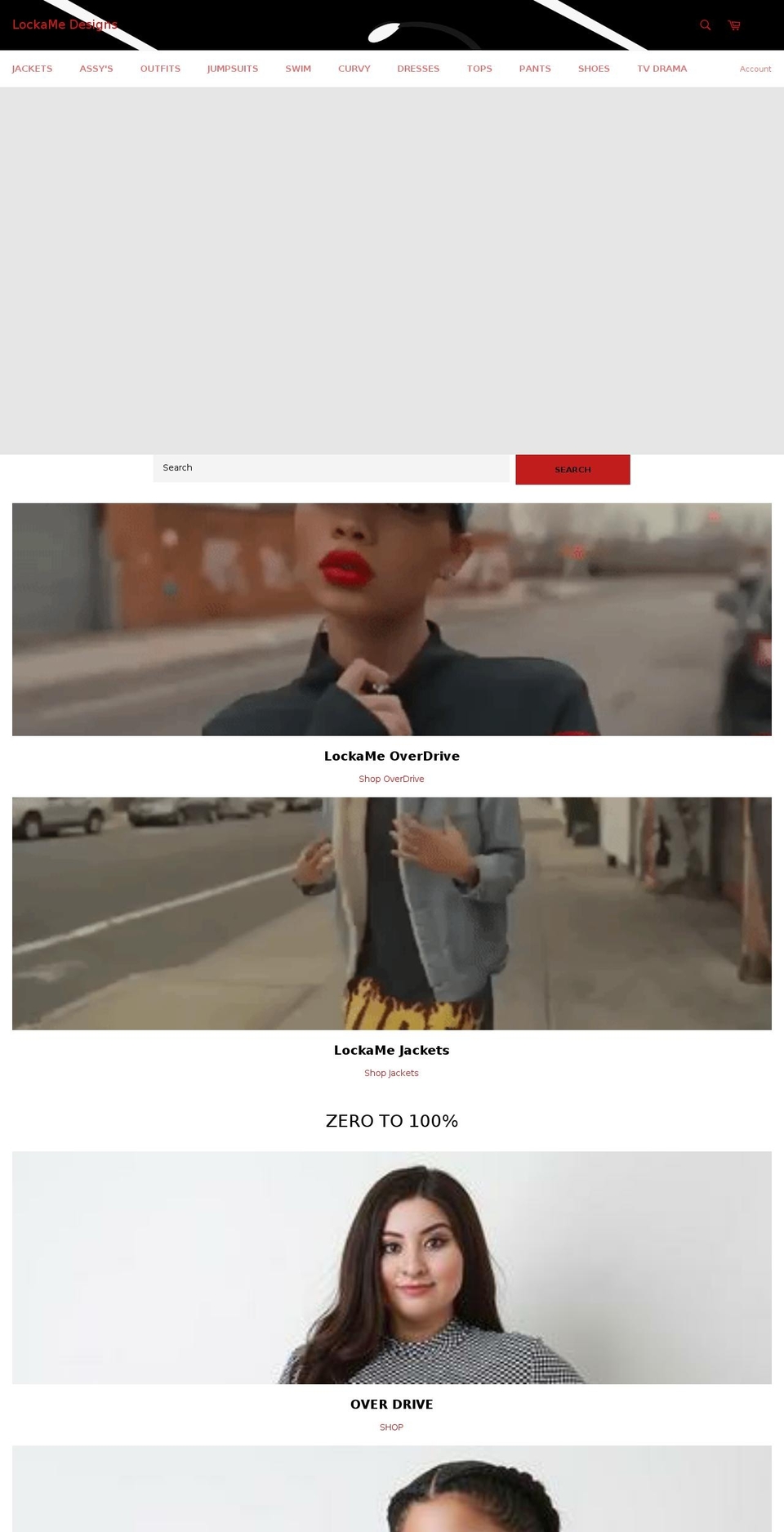 lockamedesigns.com shopify website screenshot