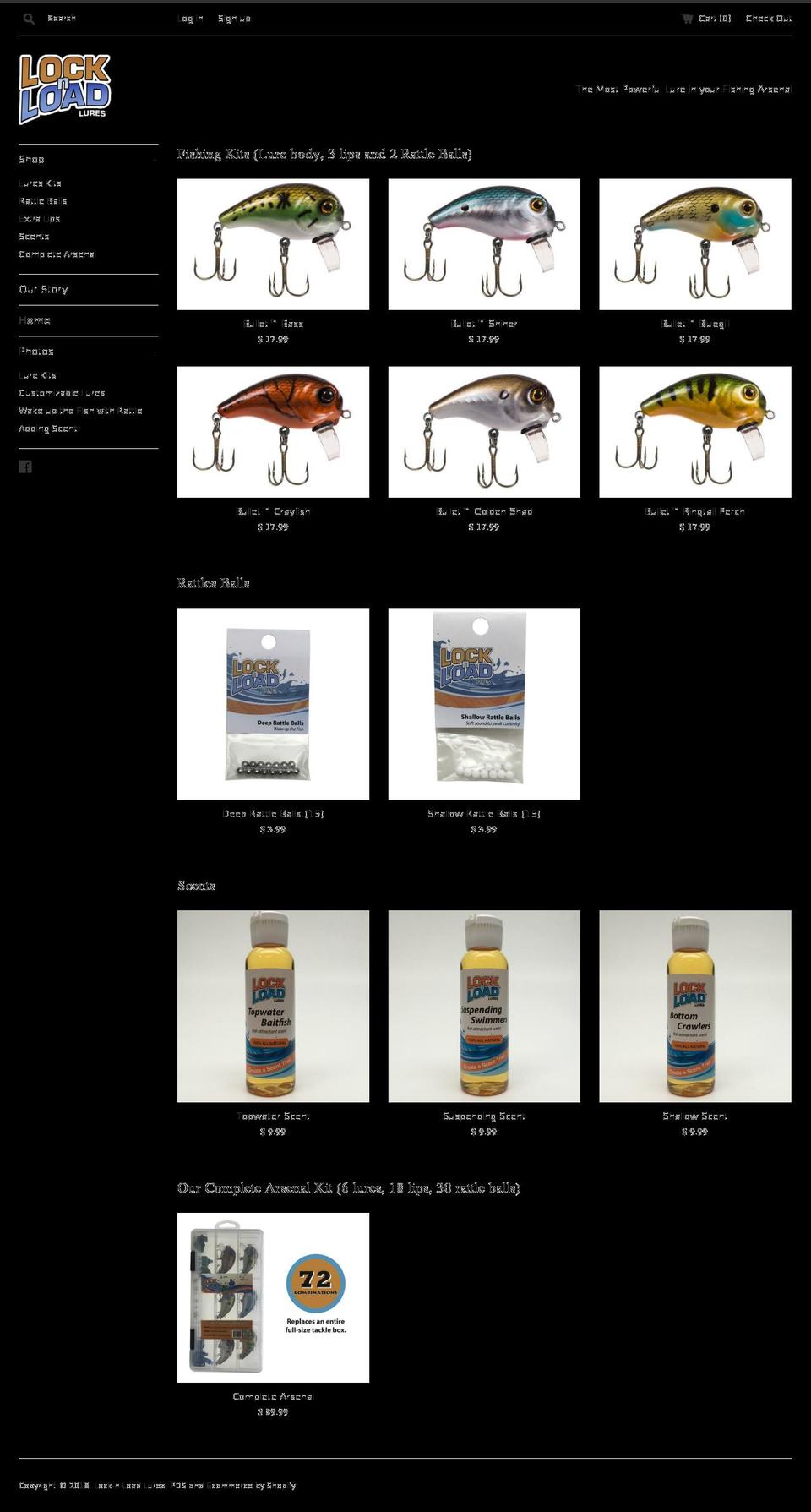 lockandloadlures.com — Shopify storefront screenshot