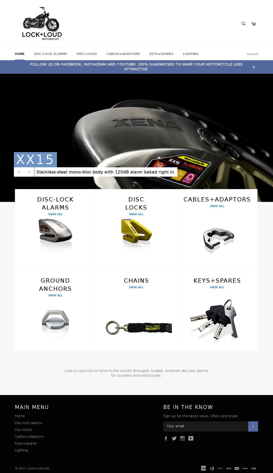 lockandloud.com shopify website screenshot