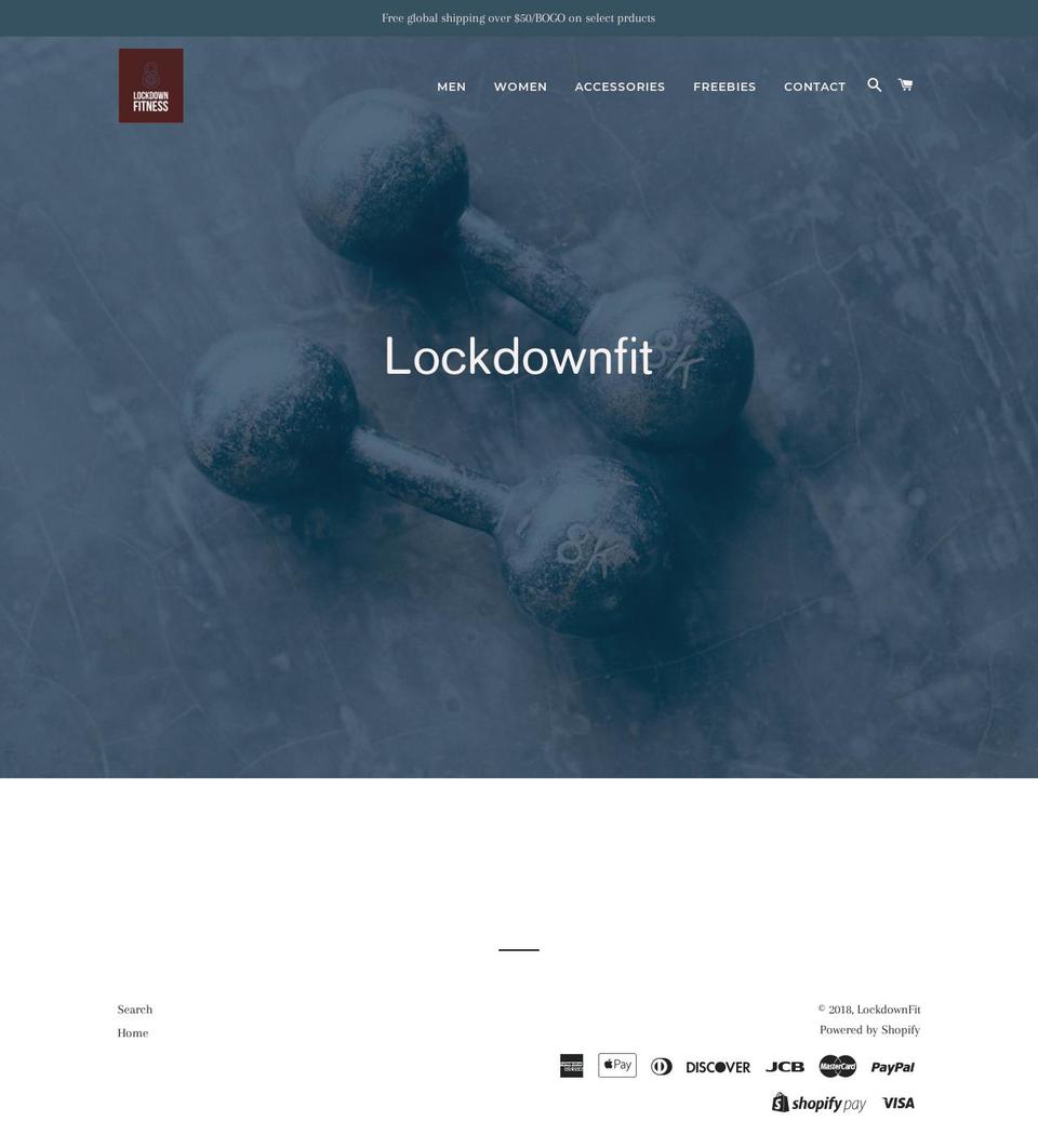 lockdownfit.com — Shopify storefront screenshot
