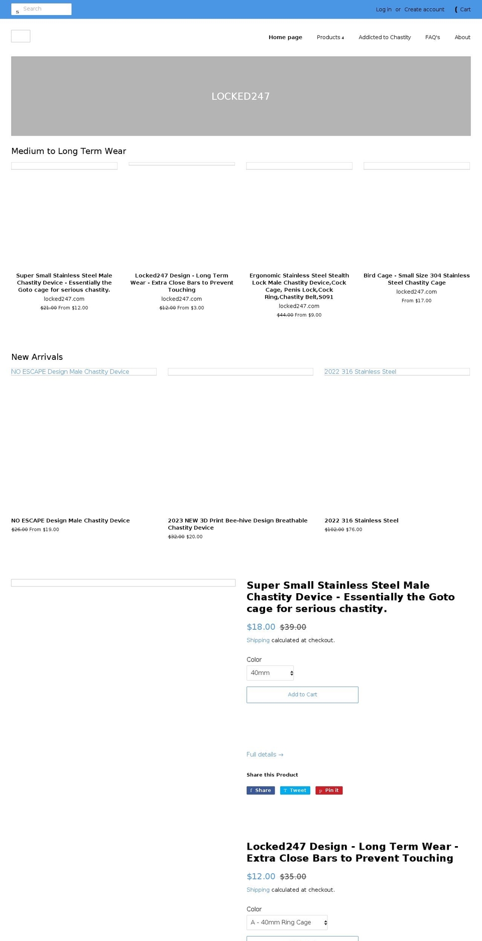 locked247.com — Shopify storefront screenshot