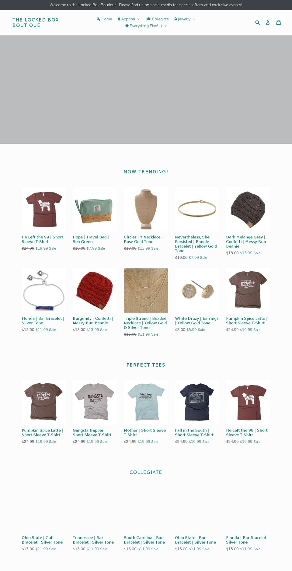lockedboxboutique.com shopify website screenshot
