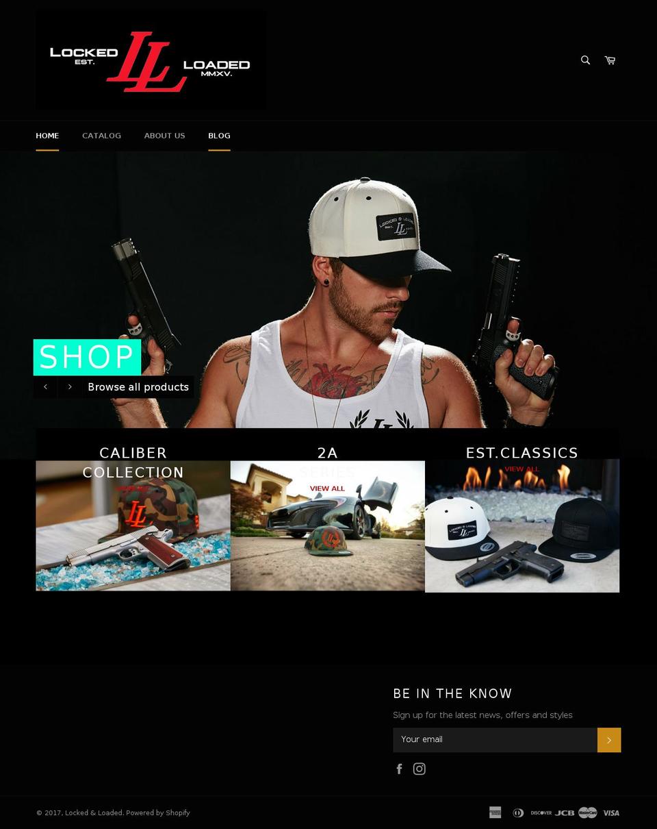 lockedloadedofficial.com shopify website screenshot