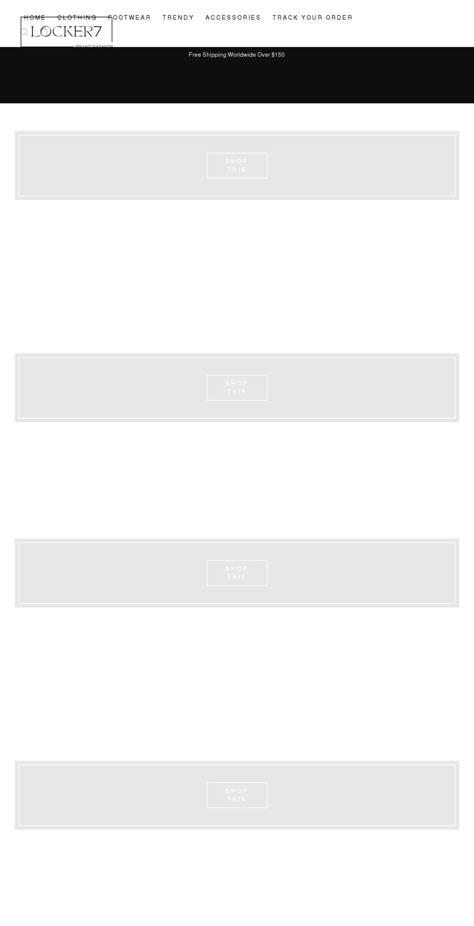 lockerseven.com shopify website screenshot