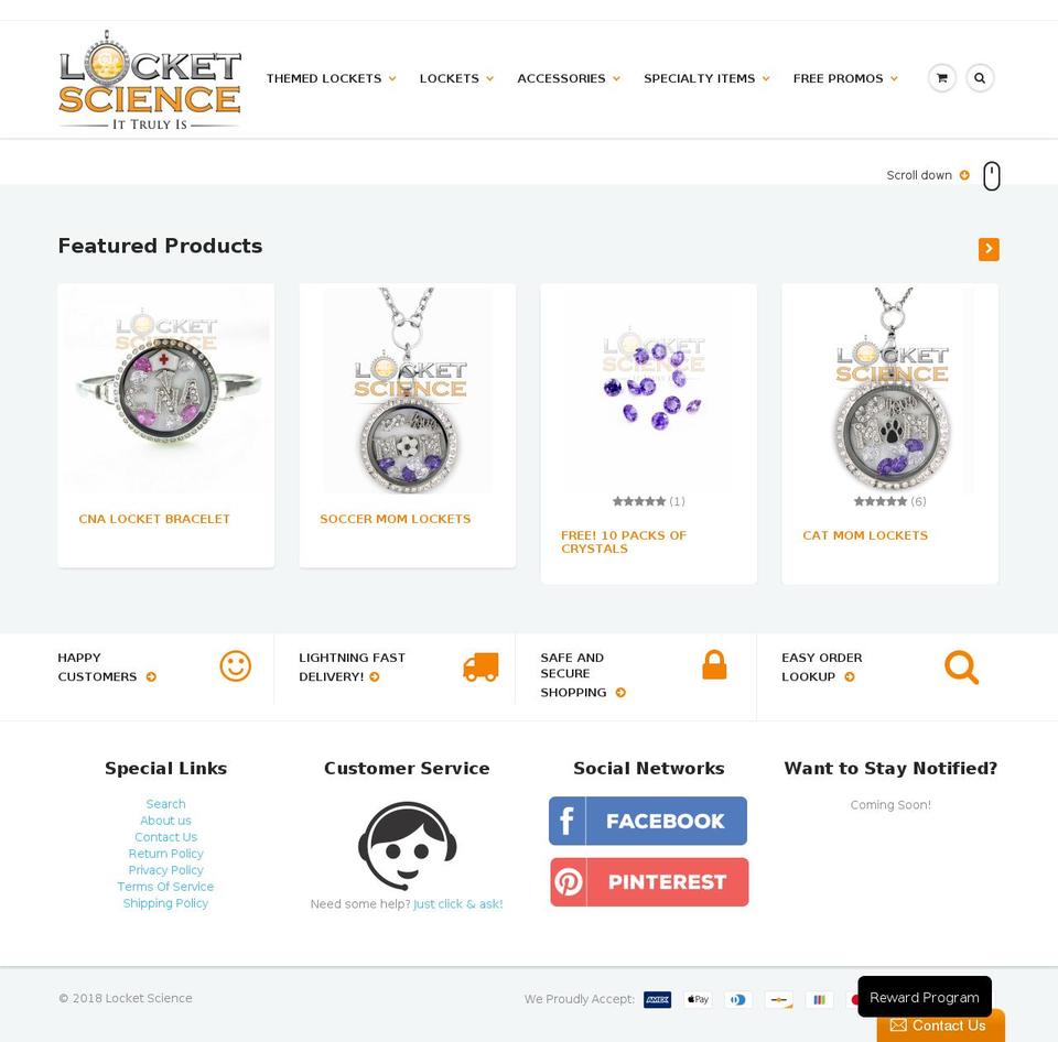 locketscience.com — Shopify storefront screenshot
