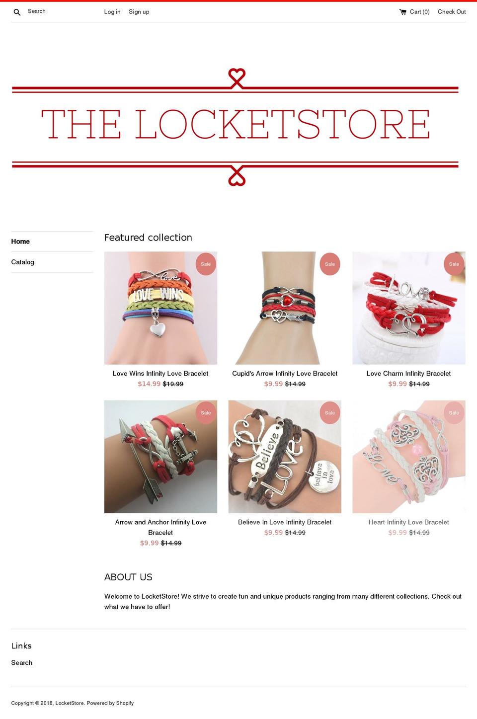 locketsstore.com — Shopify storefront screenshot