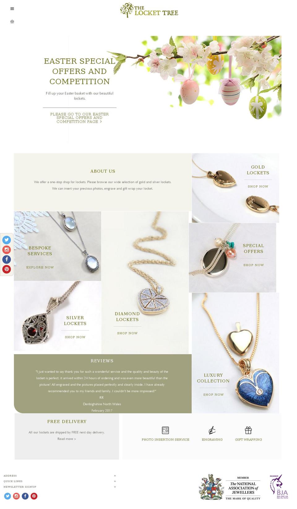 lockettree.com shopify website screenshot