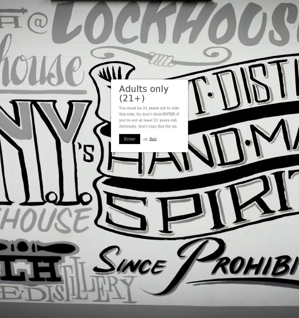 lockhousedistillery.com shopify website screenshot