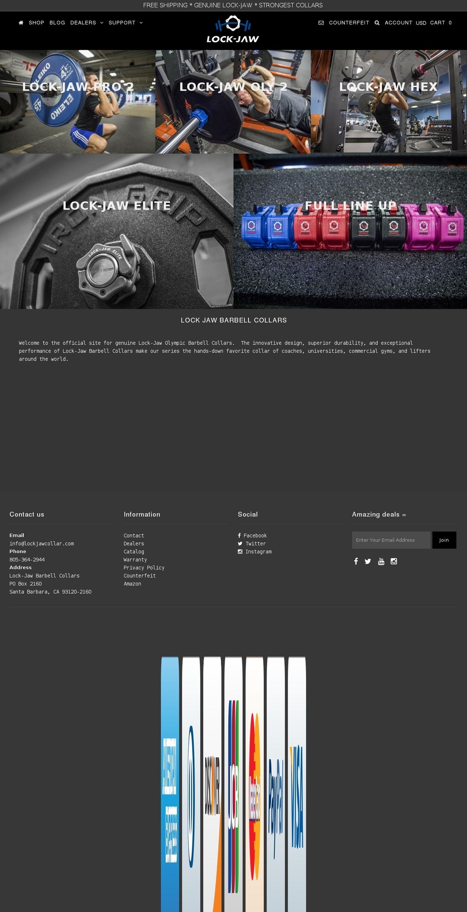 epic-shopify-theme-v1 Shopify theme site example lockjawcollars.com