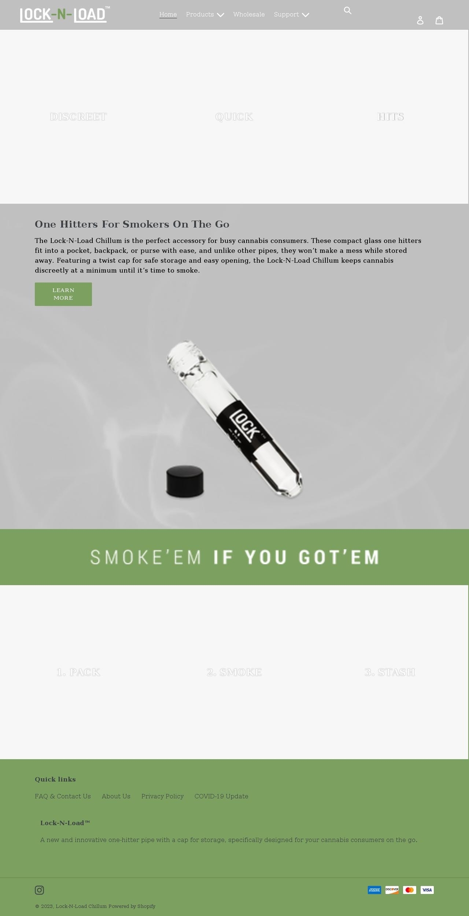 locknloadchillum.com shopify website screenshot