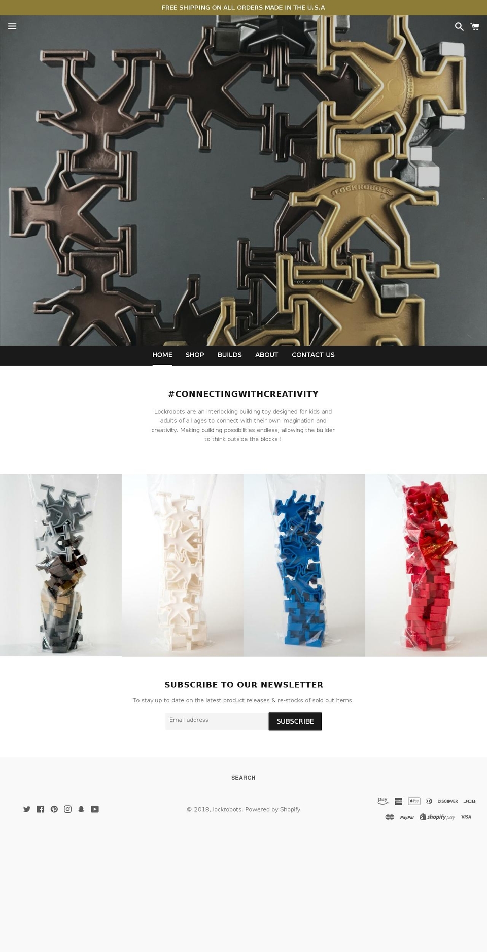 lockrobots.com — Shopify storefront screenshot