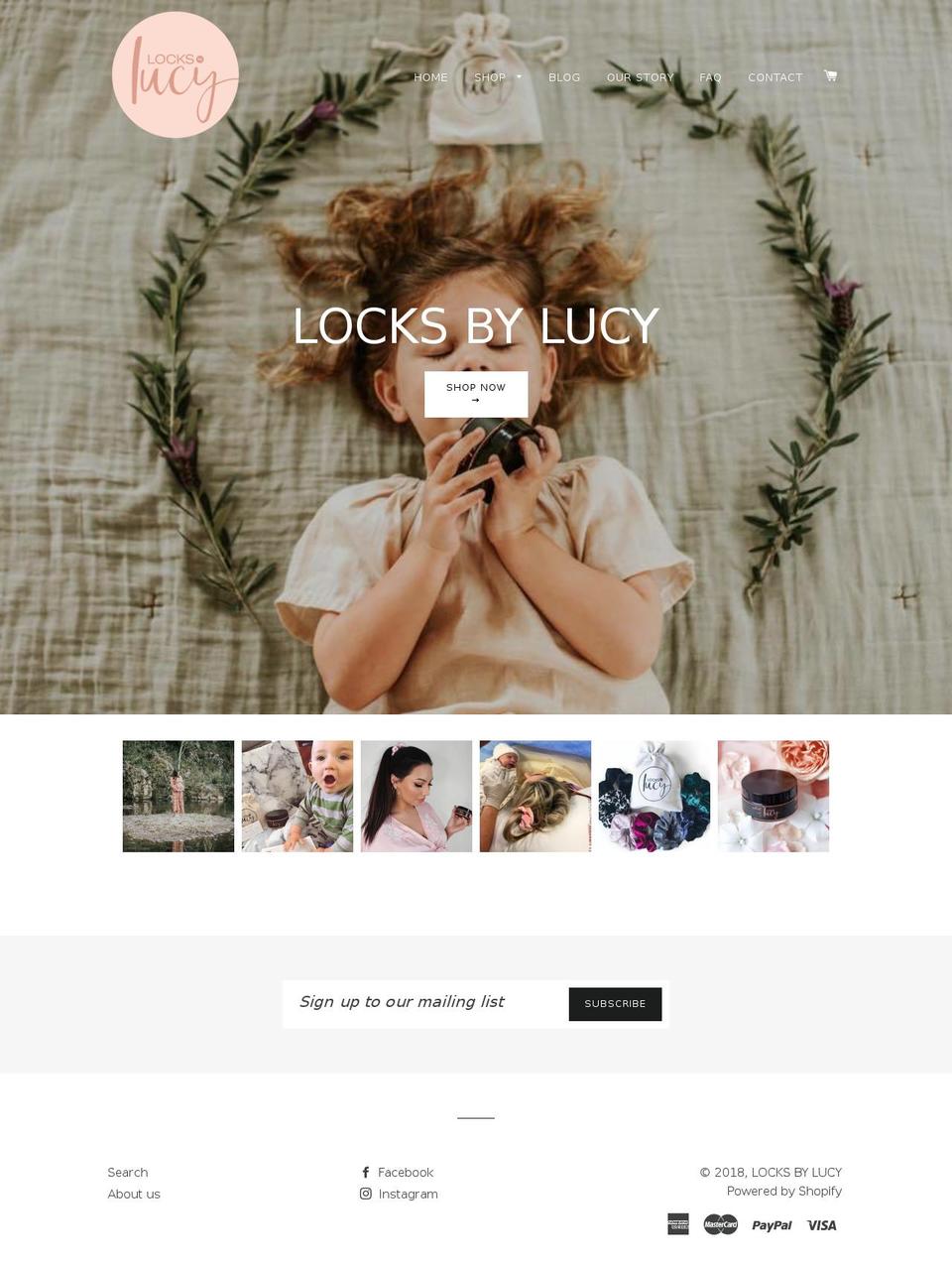 locksbylucy.com — Shopify storefront screenshot