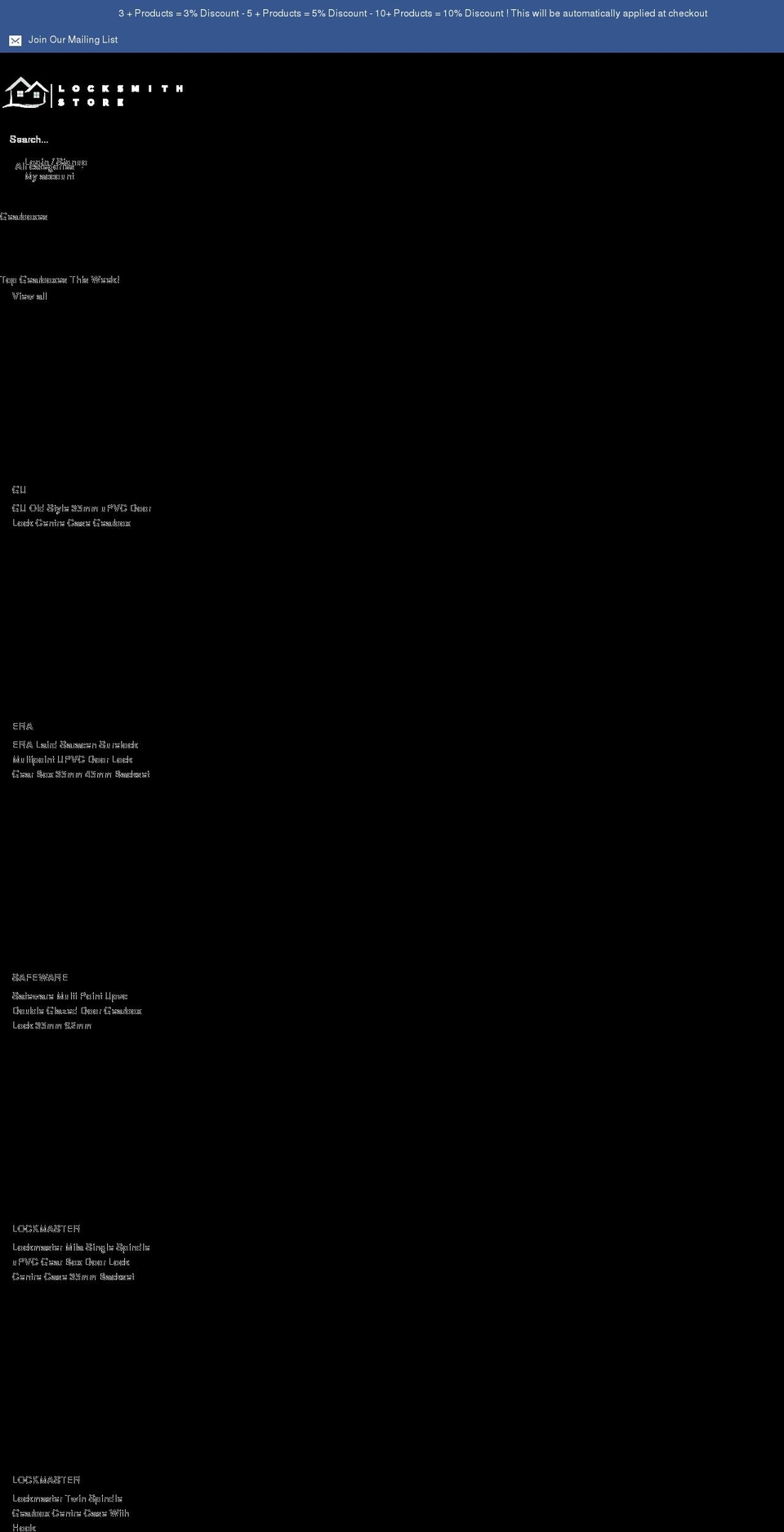 locksmith-store.co.uk shopify website screenshot