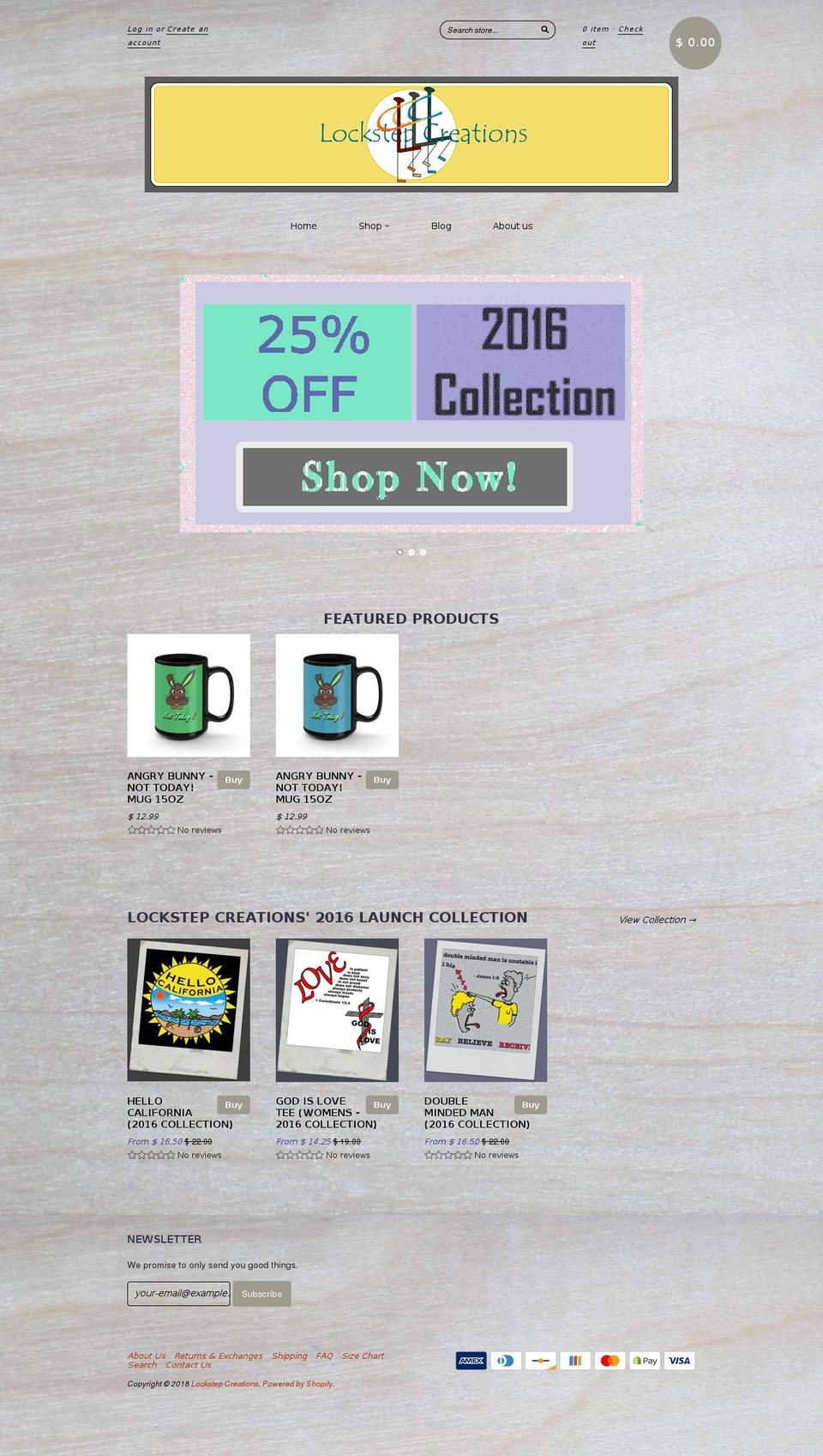 lockstepcreations.com — Shopify storefront screenshot