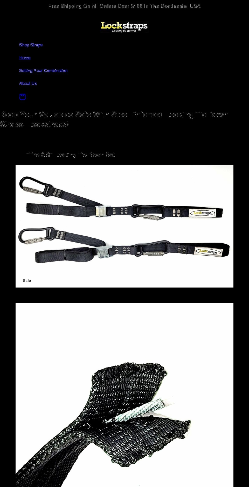 lockstraps.com shopify website screenshot