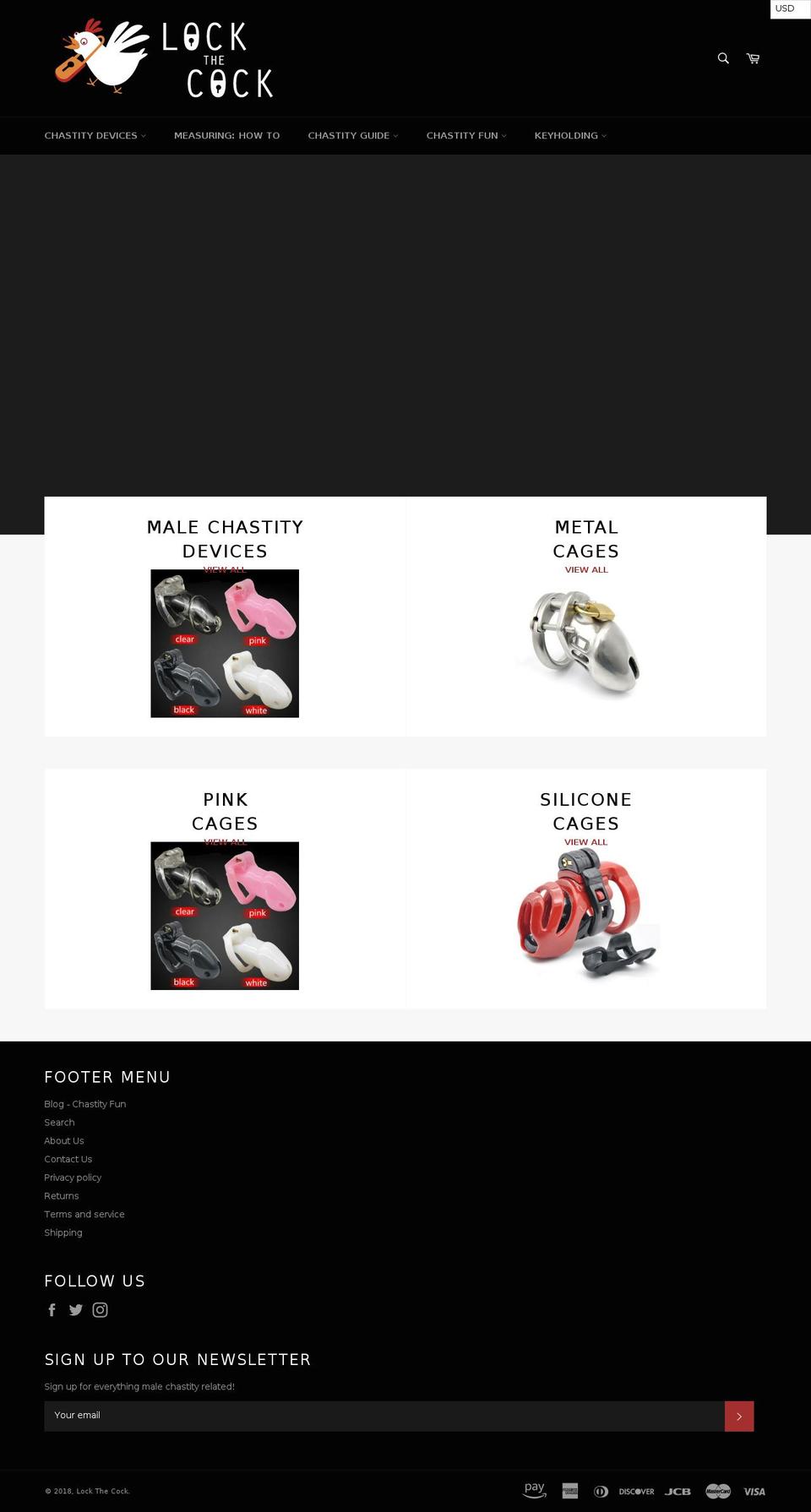 lockthecock.com shopify website screenshot