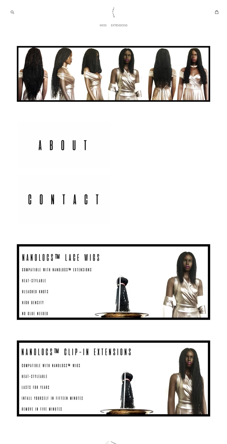 loclaboratory.com — Shopify storefront screenshot