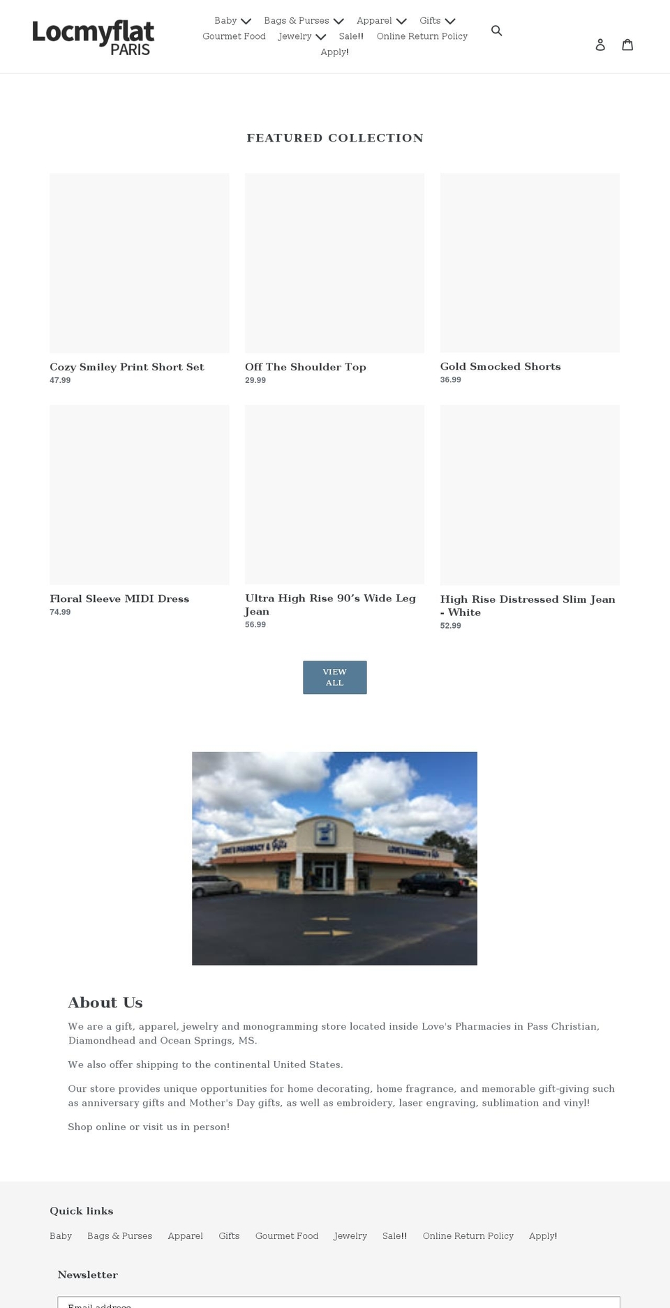 locmyflatparis.com shopify website screenshot