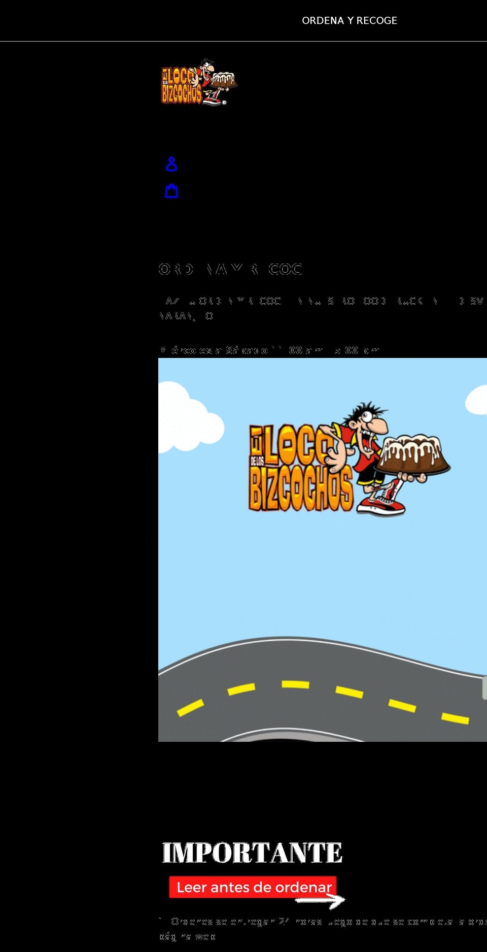 locodelosbizcochos.com shopify website screenshot