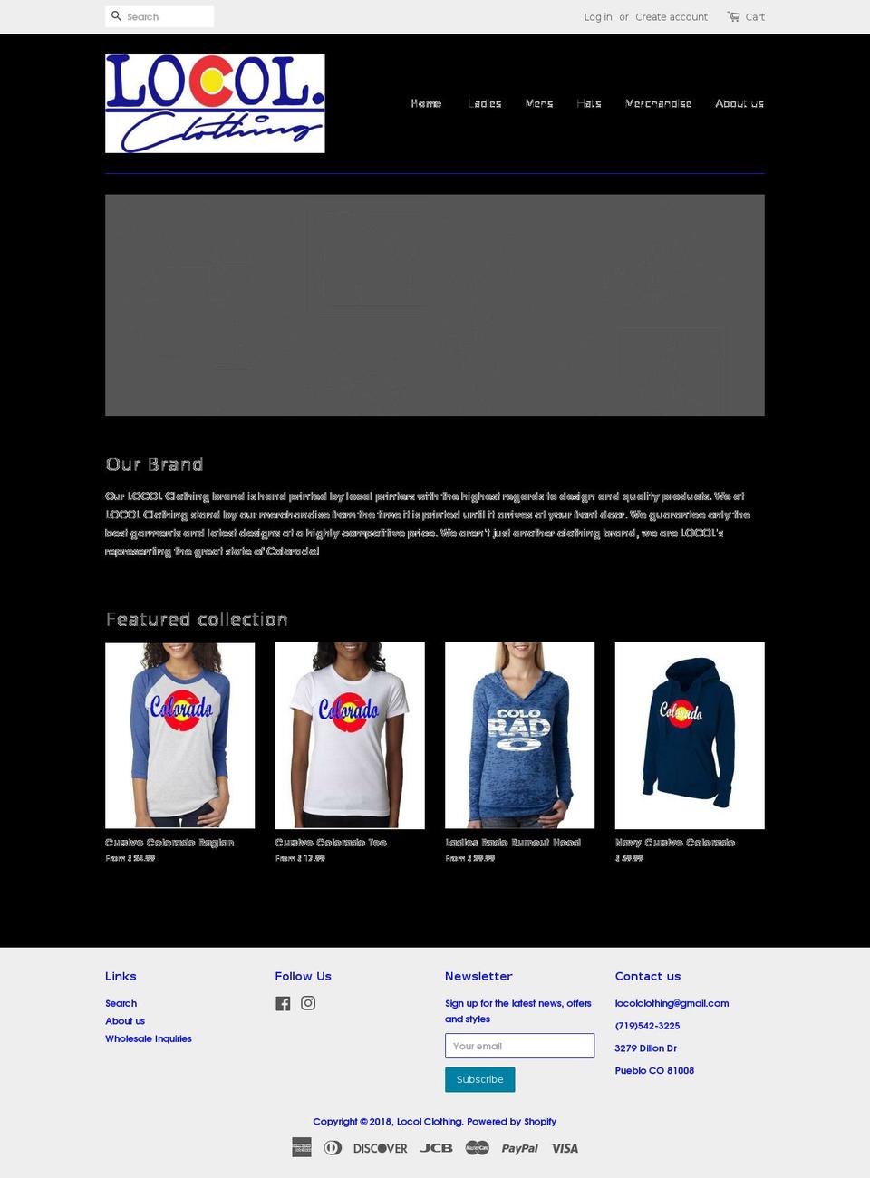 locolclothing.com — Shopify storefront screenshot