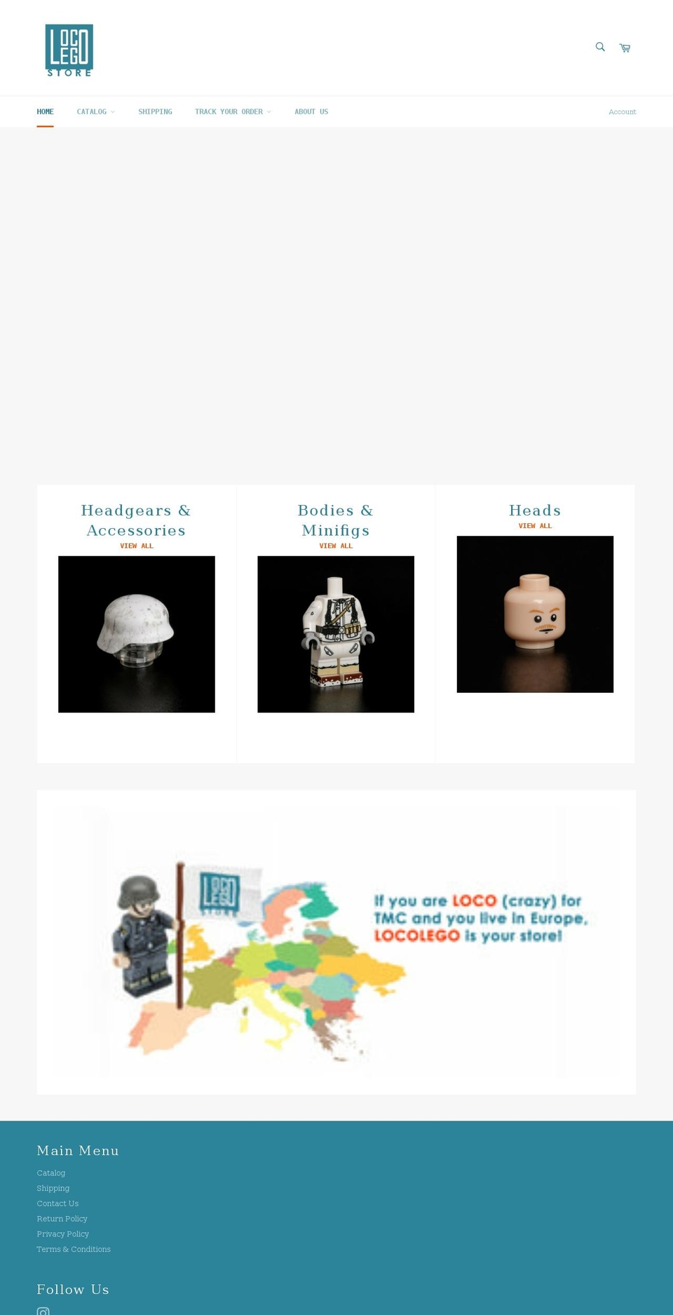 locolegostore.com shopify website screenshot