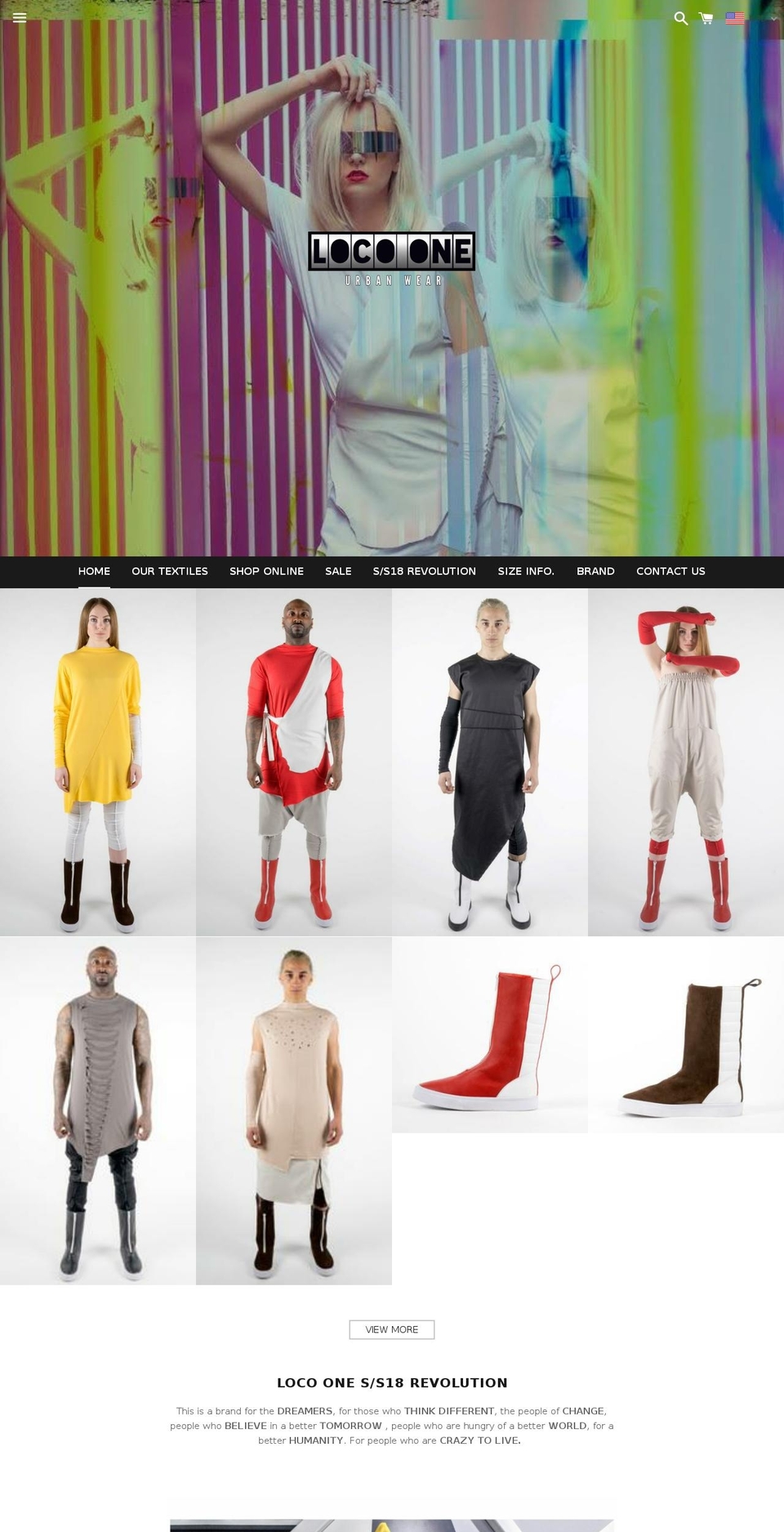 locoone.com shopify website screenshot