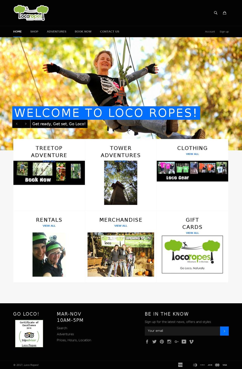 locoropes.net shopify website screenshot