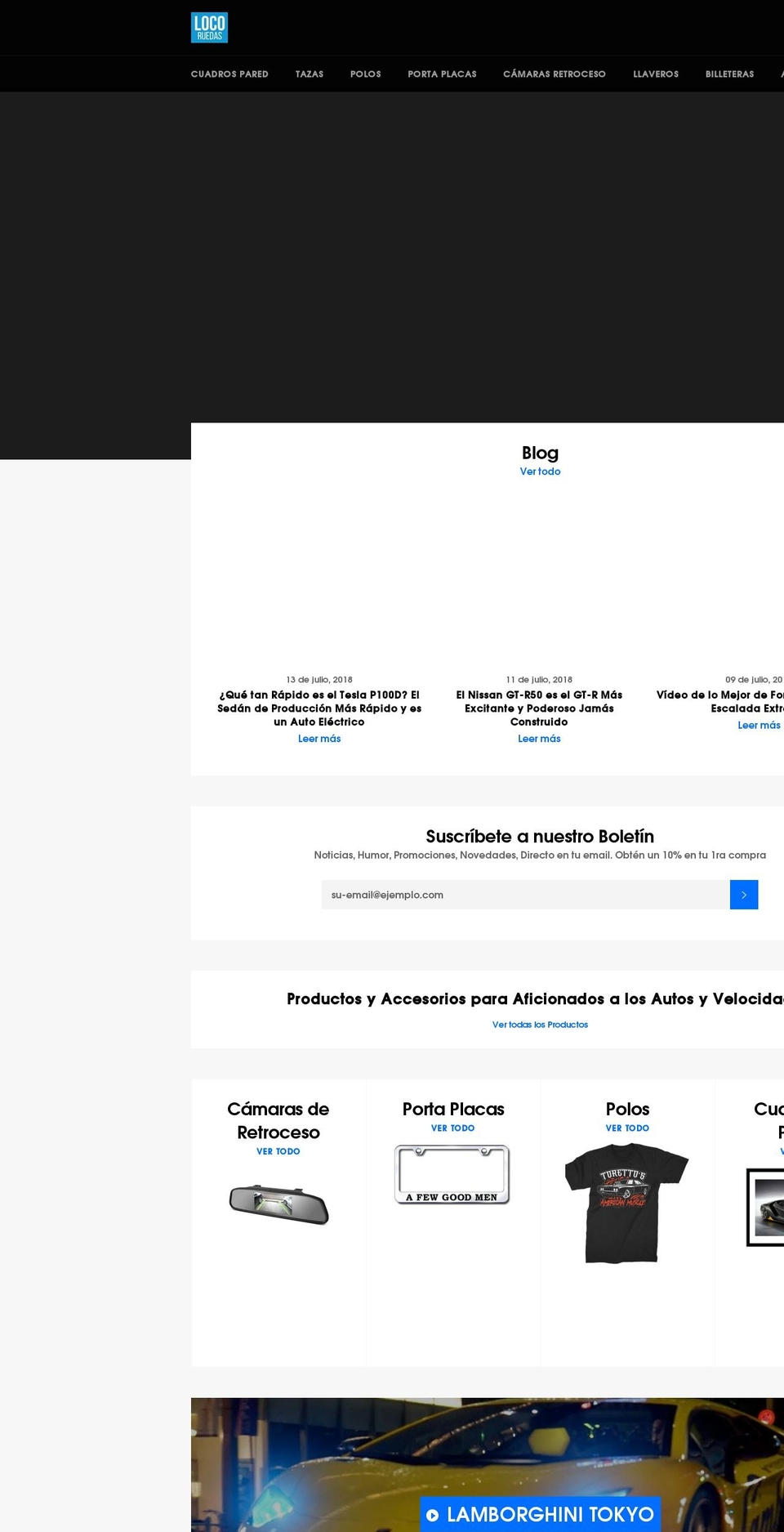 locoruedas.myshopify.com shopify website screenshot